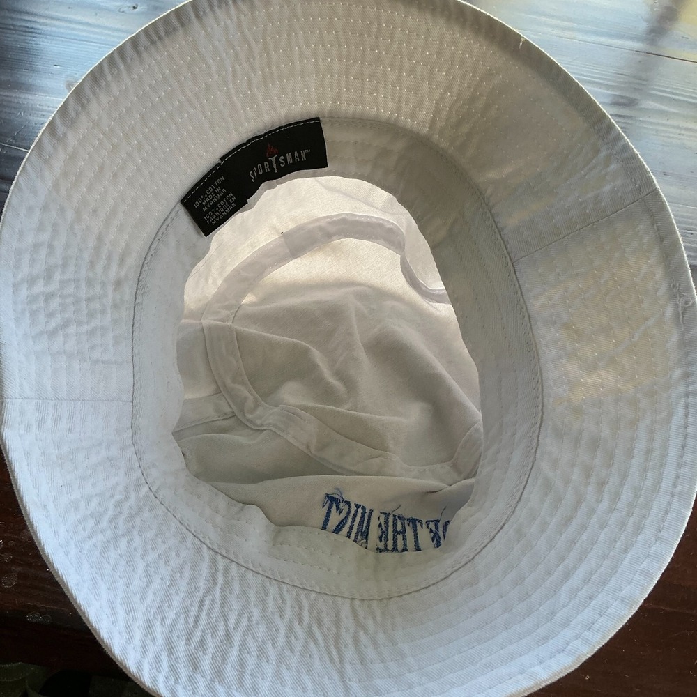 Niagara Falls Bucket Hat Womens White Canvas Sportsman Wide Brim Sun Protection - Picture 5 of 7